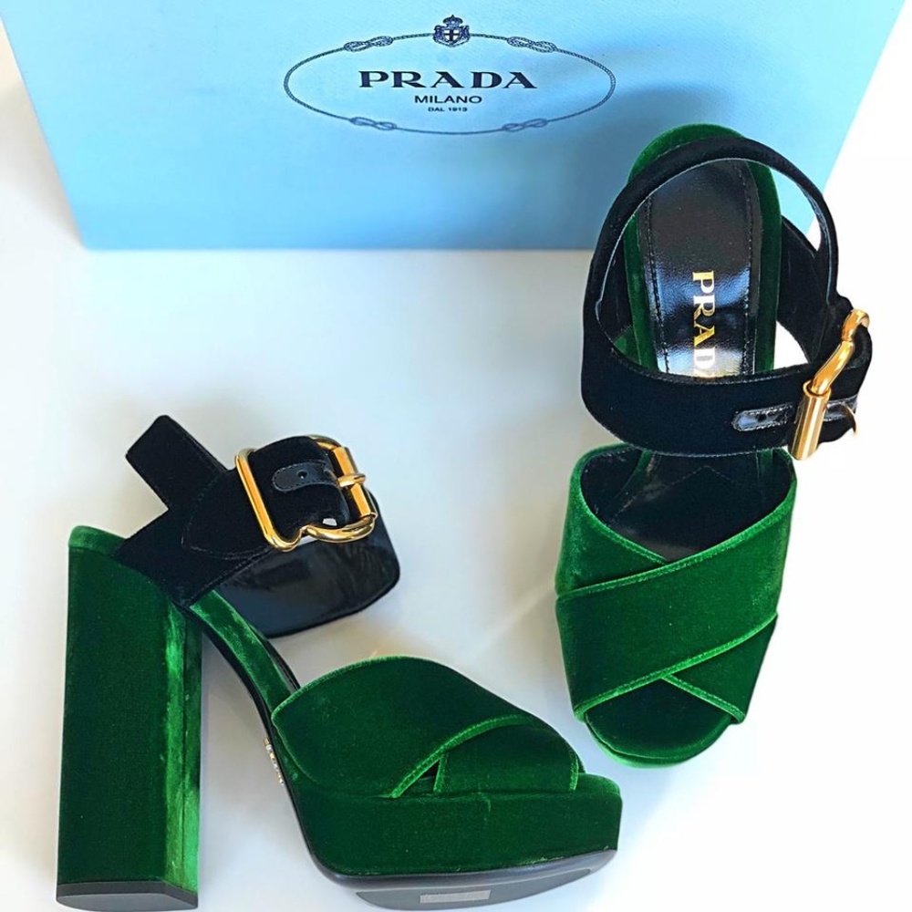 Prada Velvet Platform